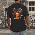 Christmas Librarian Reindeer Xmas Book Teachers Love Reading Men's Back Print T-Shirt Christmas Librarian Reindeer Xmas Book Teachers Love Reading Men's Back Print T-Shirt