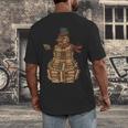 Christmas Snowman Made Of Books Holiday Reading Xmas Men's Back Print T-Shirt Christmas Snowman Made Of Books Holiday Reading Xmas Men's Back Print T-Shirt