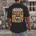 Comic Book Collector Meme Quote Men's Back Print T-Shirt Comic Book Collector Meme Quote Men's Back Print T-Shirt