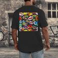 Comic Book Pop Art Modern Fun Men's Back Print T-Shirt Comic Book Pop Art Modern Fun Men's Back Print T-Shirt