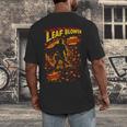 Comic Book Superhero Fall Season Leaf Blower Men's Back Print T-Shirt