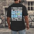 Comics Collecting Book Collector Guide Comics Lover Men's Back Print T-Shirt Comics Collecting Book Collector Guide Comics Lover Men's Back Print T-Shirt