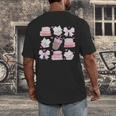 Coquette Bow Book Coffee Valentines Bookish Library Teacher Men's Back Print T-Shirt Coquette Bow Book Coffee Valentines Bookish Library Teacher Men's Back Print T-Shirt