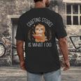 Crafting Stories Is What I Do Reading Writing Book Author Men's Back Print T-Shirt