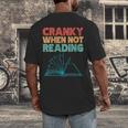 Cranky When Not Reading Retro Vintage Book Lover Men's Back Print T-Shirt Cranky When Not Reading Retro Vintage Book Lover Men's Back Print T-Shirt
