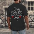 Crazy Book Lady Men's Back Print T-Shirt Crazy Book Lady Men's Back Print T-Shirt