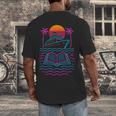 Cruise Ship Vacations Reading Book Lovers Sunset Men's Back Print T-Shirt
