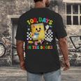 Cute 100 Days In The Books Groovy Boy Girl Teacher Men's Back Print T-Shirt