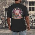Cute Axolotl Reading Books Cozy Night Aesthetic Men's Back Print T-Shirt