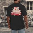 Cute Books And Coffee Crochet Valentines Day Tee For Couples Men's Back Print T-Shirt Cute Books And Coffee Crochet Valentines Day Tee For Couples Men's Back Print T-Shirt