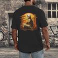 Cute Corgi Dog In Japanese Kimono With Book Men Women Girls Kids Men's Back Print T-Shirt