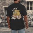 Cute Dragon Be Kind Stay Weird Read Books Men's Back Print T-Shirt Cute Dragon Be Kind Stay Weird Read Books Men's Back Print T-Shirt