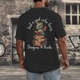 Cute Dragon Reading Book Bookworm Dragon And Books For Women Men's Back Print T-Shirt Cute Dragon Reading Book Bookworm Dragon And Books For Women Men's Back Print T-Shirt