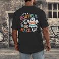 Cute Ghost Book Halloween Spooky Boo School Art Teacher Men's Back Print T-Shirt