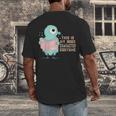 Cute Pigeon This Is My Book Character Costume For Reading Men's Back Print T-Shirt Cute Pigeon This Is My Book Character Costume For Reading Men's Back Print T-Shirt
