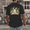 Cute Rabbit And Book Women Girls Reading Book Rabbit Lover Men's Back Print T-Shirt Cute Rabbit And Book Women Girls Reading Book Rabbit Lover Men's Back Print T-Shirt