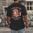 Cute Reading Outfit Book Lover Tee For Women Who Read Men's Back Print T-Shirt