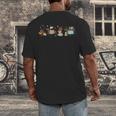 Dachshund Book Lover Reading Wiener Dog 100 Days Of School Men's Back Print T-Shirt