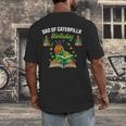 Dad Of Caterpillar Birthday Reading Books Lovers Men's Back Print T-Shirt Dad Of Caterpillar Birthday Reading Books Lovers Men's Back Print T-Shirt