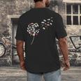 Dandelion Books Book Lover Reading Bookworm Reader Men's Back Print T-Shirt