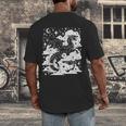 Dark Academia Fantasy Dragon Book Lover Bookish Goblincore Men's Back Print T-Shirt