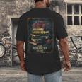 Dark Romance Reader Vintage Floral Book Lover Men's Back Print T-Shirt