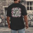 Dark Romance Romantasy Book Lover Shadow Daddy STFUATTDLAGG Men's Back Print T-Shirt