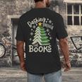 Dashing Through The Books Christmas Book Lovers Men Women Men's Back Print T-Shirt