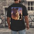 David And Goliath Bible Book Of Samuel Famous Bible Story Men's Back Print T-Shirt David And Goliath Bible Book Of Samuel Famous Bible Story Men's Back Print T-Shirt