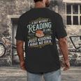 A Day Without Reading Is Like Book Lover Bookworm Men's Back Print T-Shirt