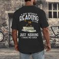 Day Without Reading Read Librarian Book Men Women Kids Men's Back Print T-Shirt