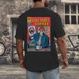 Dead Roast Coffee Comic Book Cover Style Skeleton Barista Men's Back Print T-Shirt Dead Roast Coffee Comic Book Cover Style Skeleton Barista Men's Back Print T-Shirt