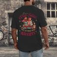 Dear Santa Only My Books Were Naughty Men's Back Print T-Shirt Dear Santa Only My Books Were Naughty Men's Back Print T-Shirt