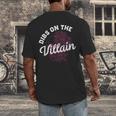 Dibs On The Villain Dark Romance Books Skeleton Morally Grey Men's Back Print T-Shirt
