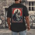 Dracula's Castle Book Cover Illustration Men's Back Print T-Shirt Dracula's Castle Book Cover Illustration Men's Back Print T-Shirt