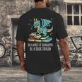 Be A Dragon Read Reading Book Librarian Men Women Kids Men's Back Print T-Shirt
