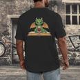 Dragon Reading Book Bookworm Men's Back Print T-Shirt Dragon Reading Book Bookworm Men's Back Print T-Shirt