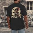 Dragon Reading a Book Dragons And Books Lover Bookworm Men's Back Print T-Shirt Dragon Reading a Book Dragons And Books Lover Bookworm Men's Back Print T-Shirt