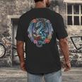 Dragon Reading Book Girls Kids Bookworm Book Lover Men's Back Print T-Shirt