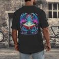 Dragon Reading Book Lover Men's Back Print T-Shirt