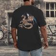 Dragon Silhouette Books Librarian Bookworm Women Men Kids Men's Back Print T-Shirt Dragon Silhouette Books Librarian Bookworm Women Men Kids Men's Back Print T-Shirt
