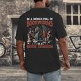 Dragon In A World Full Of Bookworms Be A Book Dragon Men's Back Print T-Shirt Dragon In A World Full Of Bookworms Be A Book Dragon Men's Back Print T-Shirt