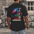 Dragons And Books Dragonworm Book Lover Reading Men's Back Print T-Shirt