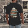 Drink Coffee Read Books Be Happy Caffeine Espresso Men's Back Print T-Shirt