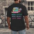 Drink Coffee Read Books Love Jesus Christian Religious God Men's Back Print T-Shirt
