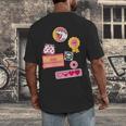 Dungeon Crawler Carl Colorful Sticker Collage LitRPG Book Men's Back Print T-Shirt Dungeon Crawler Carl Colorful Sticker Collage LitRPG Book Men's Back Print T-Shirt