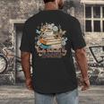 Easily Distracted By Books Book Wildflowers Book Lovers Men's Back Print T-Shirt Easily Distracted By Books Book Wildflowers Book Lovers Men's Back Print T-Shirt