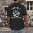 Easily Distracted By Books And Dragons Book Dragon Lover Men's Back Print T-Shirt