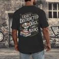 Easily Distracted By Dogs And Books Reader Animal Dog Men's Back Print T-Shirt