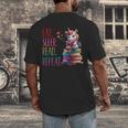 Eat Sleep Read Repeat Unicorn Read Book Reading Lovers Kids Men's Back Print T-Shirt
